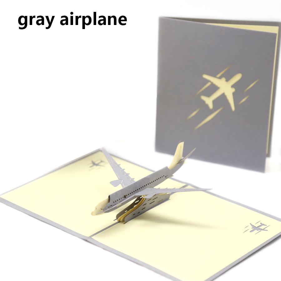 Surprise 3D Pop-Up Airplane Greeting Card Creative Birthday Graduation Travel Gift Aviation Enthusiasts Adventure Lovers JXB