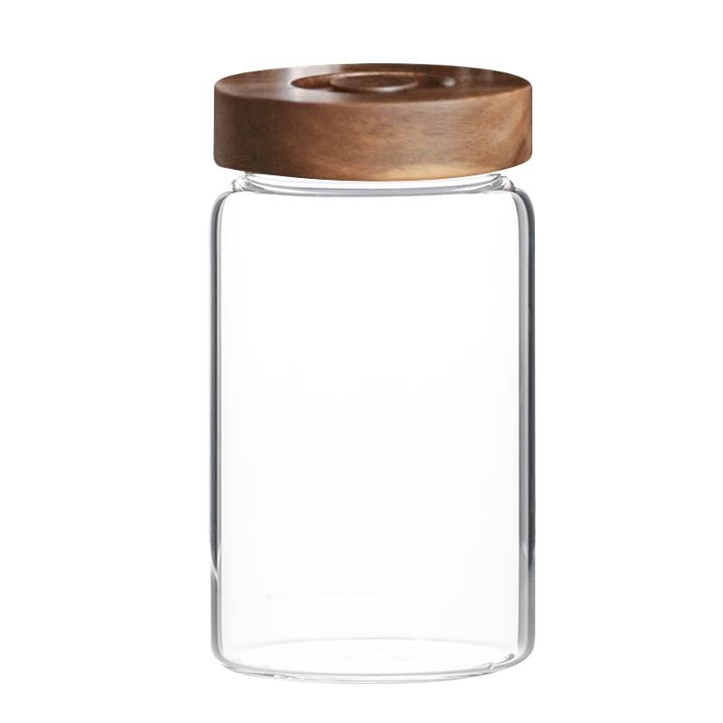 520ml One-Way Valve Glass Coffee Bean Storage Jar