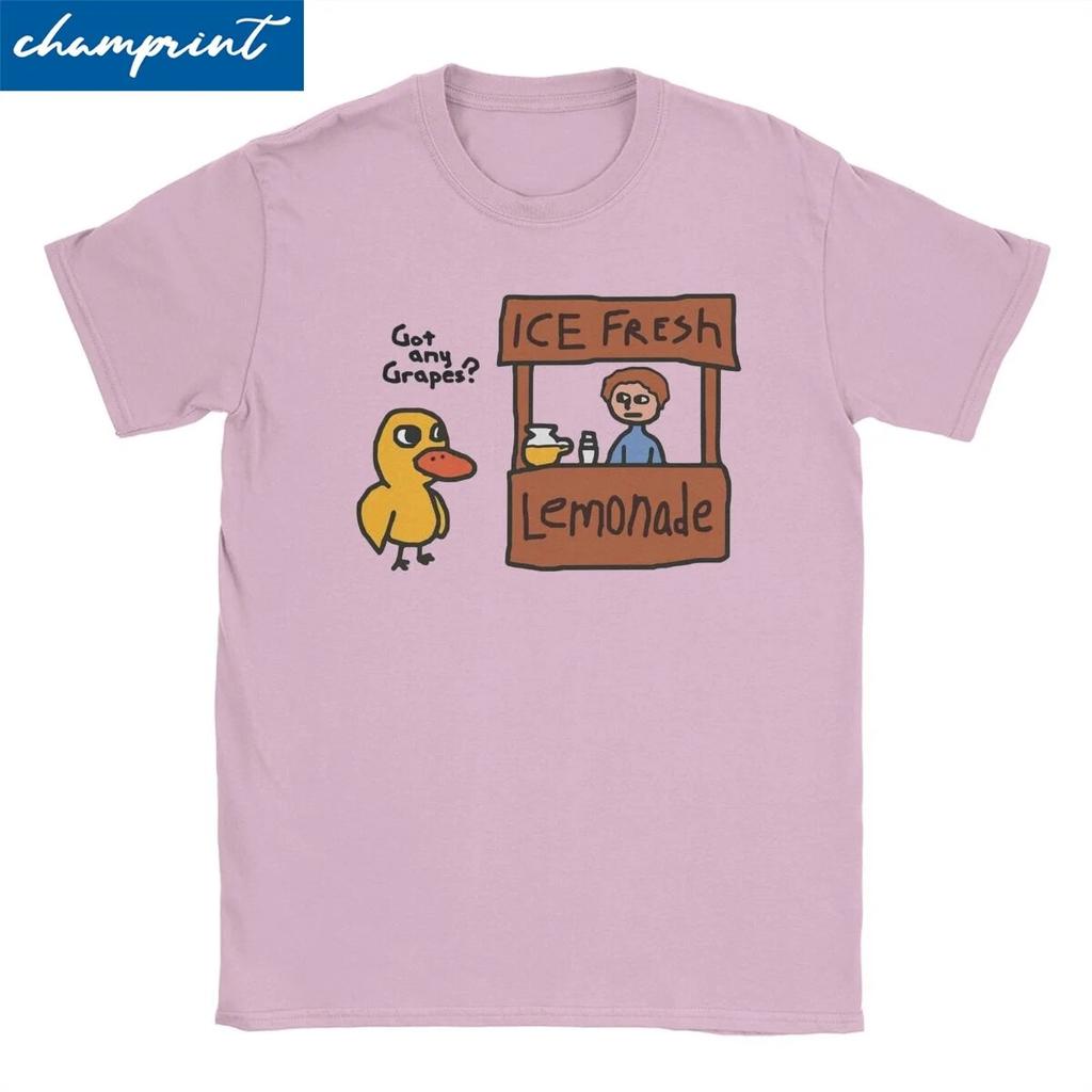 Funny Duck Got Any Grapes T Shirts Unisex Wo Unisex Cotton Vintage T-Shirt Crew Neck Tee Shirt Short Sleeve Clothing Birthday Gift