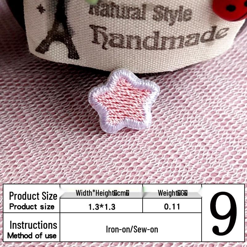 In Stock: Cute Mini Star Embroidery Patch for Clothing Decoration