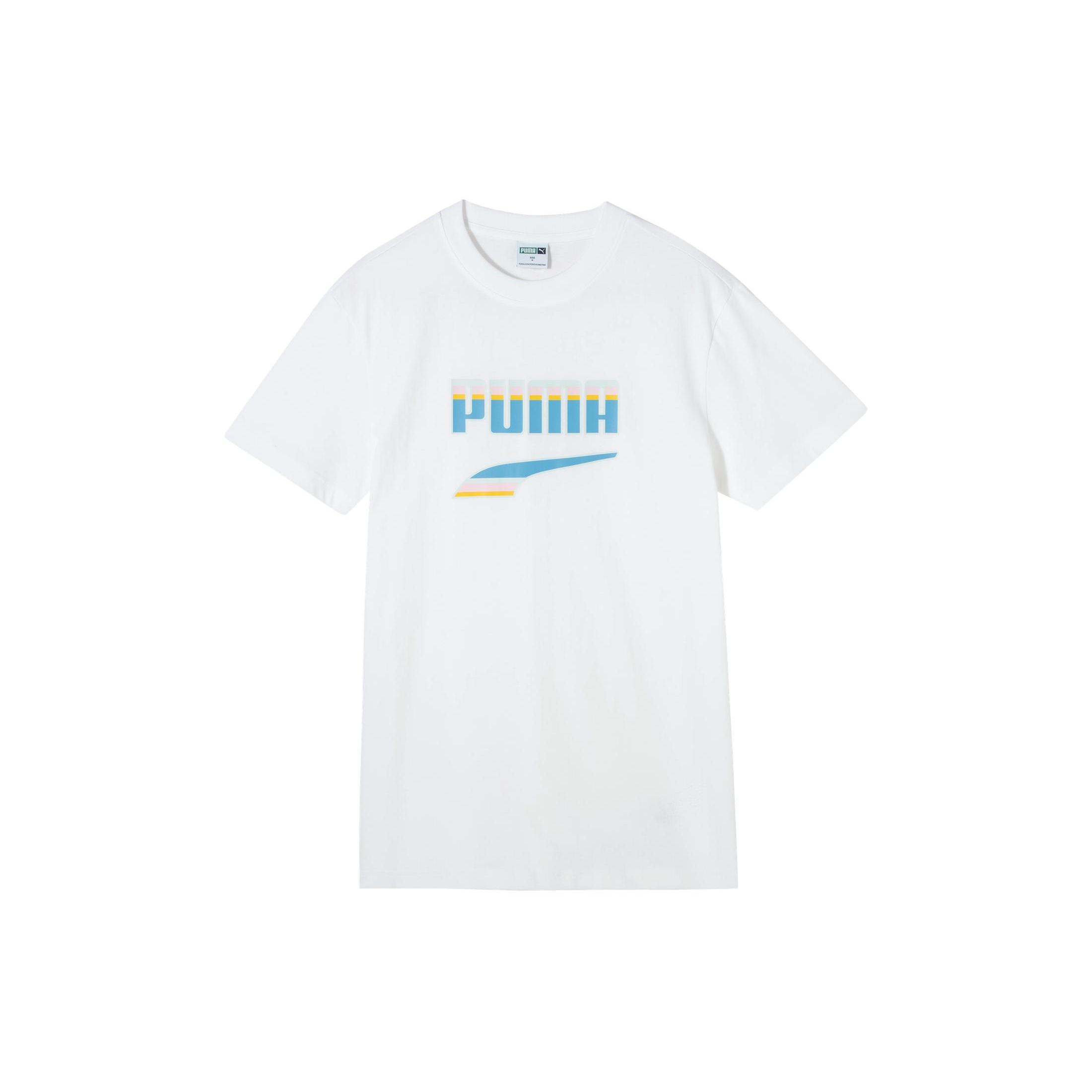 

New PUMA Downtown T Shirts Unisex White 630113-02 S