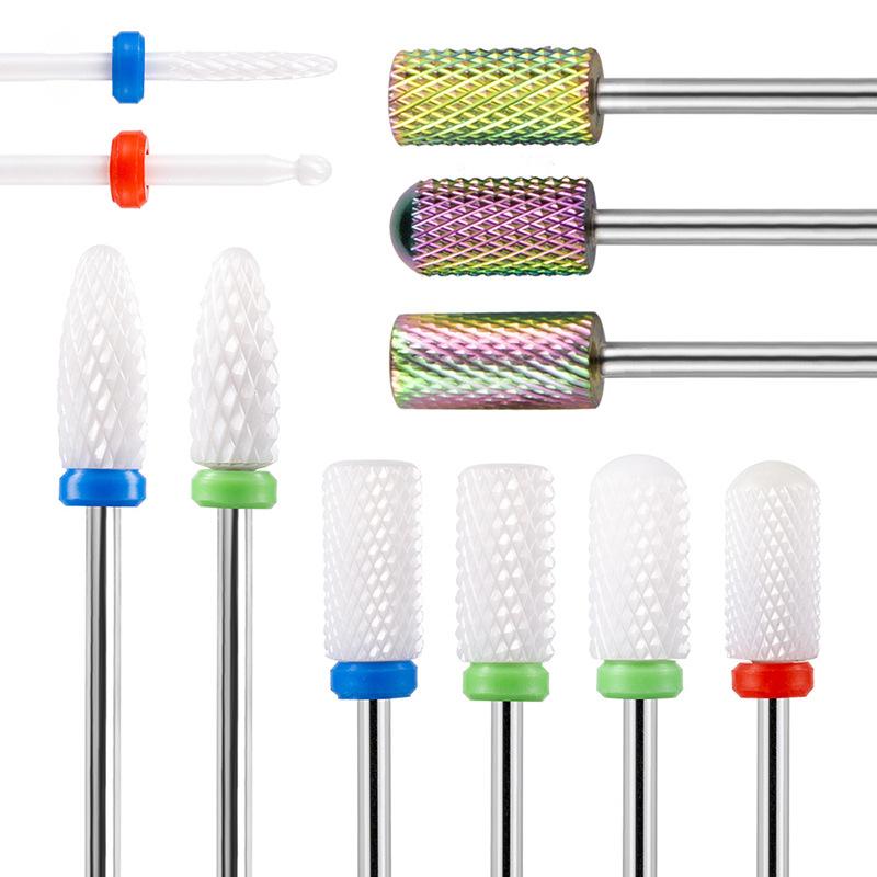 Nail Art Remover Grinding Head, Ceramic Stainless Steel Universal Grinding Head Polishing, Quick Nail Remover Grinding Tool