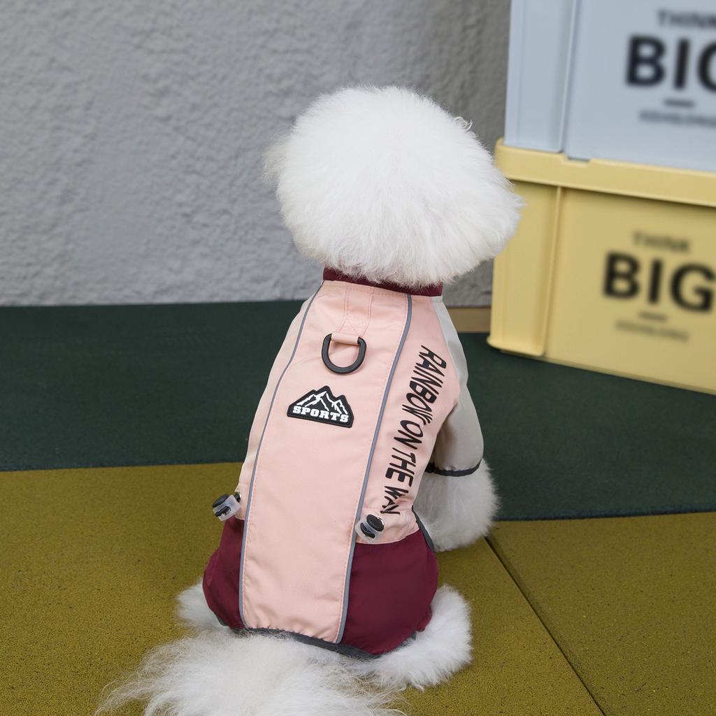 Winter Outdoor Reflective Four-Legged Dog Jacket Pet Cold Weather Apparel for Small Medium Dogs Cats Clothing