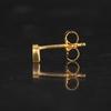 Mother of Pearl Stud Earrings 925 Silver Yellow Gold Plated
