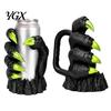 Portabevande Gotico Dettagliato con Scultura ad Artigli per Lattine da 12oz, Supporto per Bevande Mostruoso Stampato in 3D con Raffreddatore per Lattine, Manico Laterale per Feste, Unico