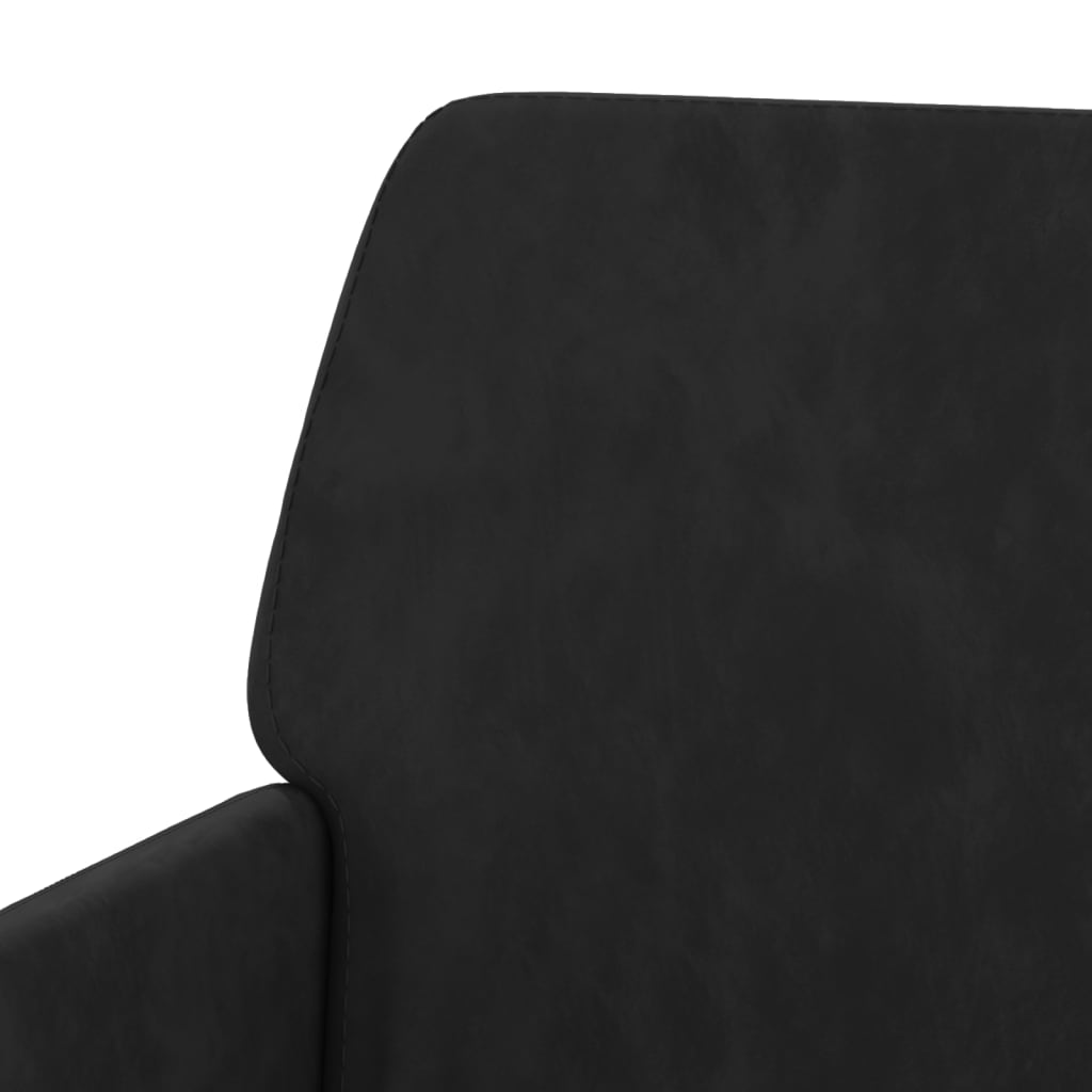 Black Velvet Bench 108 x 79 x 79 cm