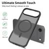 For iPhone 17 Air Case Compatible with MagSafe TPU Frame Acrylic Back Phone Cover Skin Touch