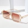 Vintage Sunglasses Women Men Square Big Frame Sun Glasses Female Brand Designer Retro Shades Fashion Double Beams