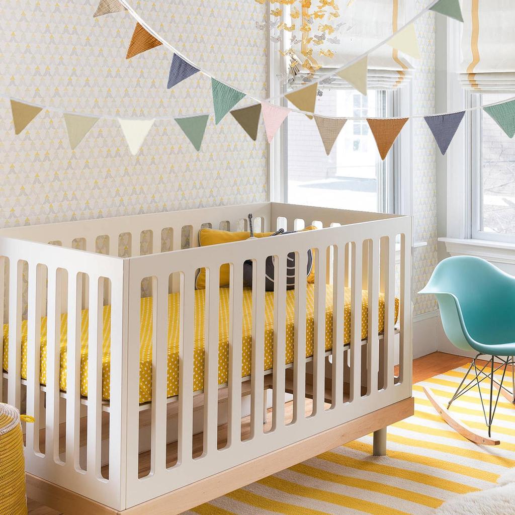 Children Bunting Triangle Pennant Colorful Flags Party Decor Banner Home Baby Shower Carnival Garland Washable