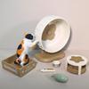 1 Set Micro Landscape Dollhouse Model Cat Trees Scratcher Deccoration Accessories Toy Mini Cat Ornament