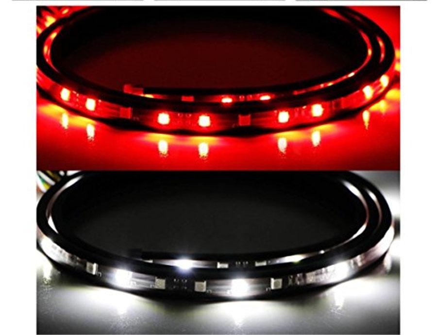 Red/White 60" Tailgate LED Strip Light Bar For Backup Brake Turn Signal Light