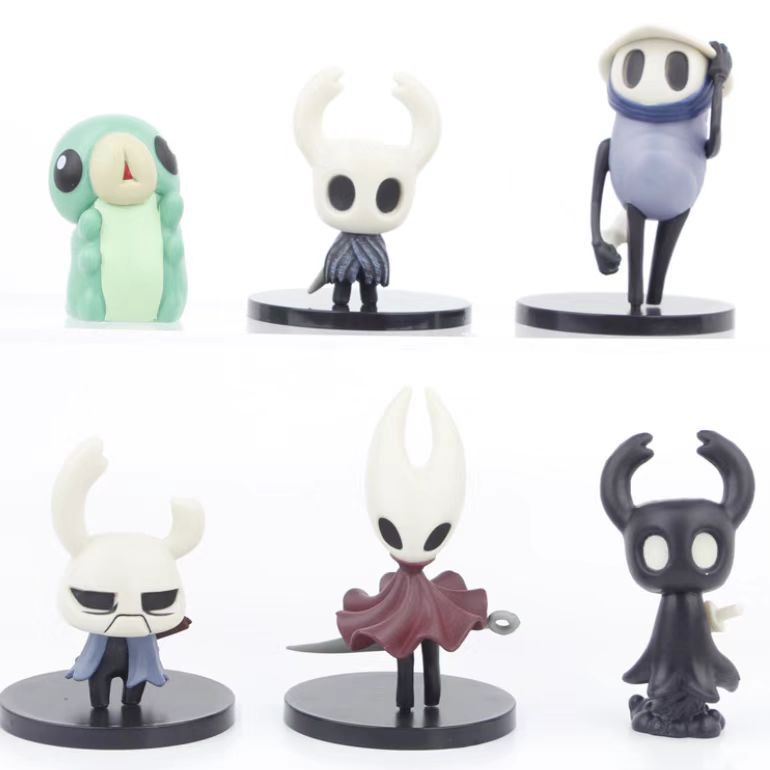 6pcs/Set Hollow Knight Toys Anime Game Figure The Knight Action Figure Hornet/Quirrel Figurine Collectible Model Doll Kids Gift