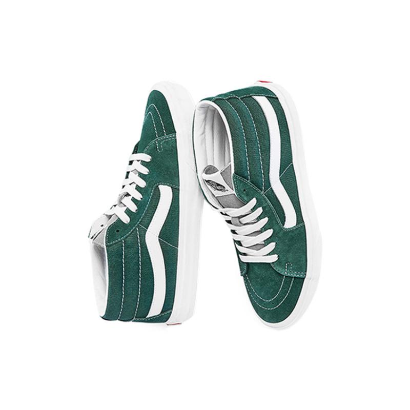Vans Sk8 Mid Classic Mid Top Casual Skate Shoes Unisex Green Vans VN0A3WM322K