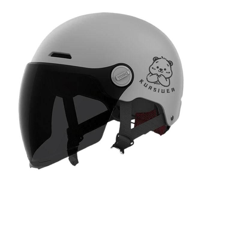 Certified Electric Battery Car Helmet - Summer & All-Season Sun Hat for Men & Women, Half Helmet Design