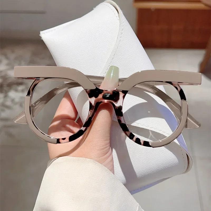 

Unisex Personalized Owl Frame Anti-blue Light Glasses Fashion Street Shooting Glasses Frame Party Decoration Flat Glasses