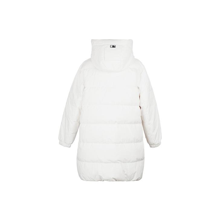 MLB New York Yankees Series Embroidered Logo Mid-Length Casual Hooded Down Jacket Unisex outerwear White 31DJZ9061-50W