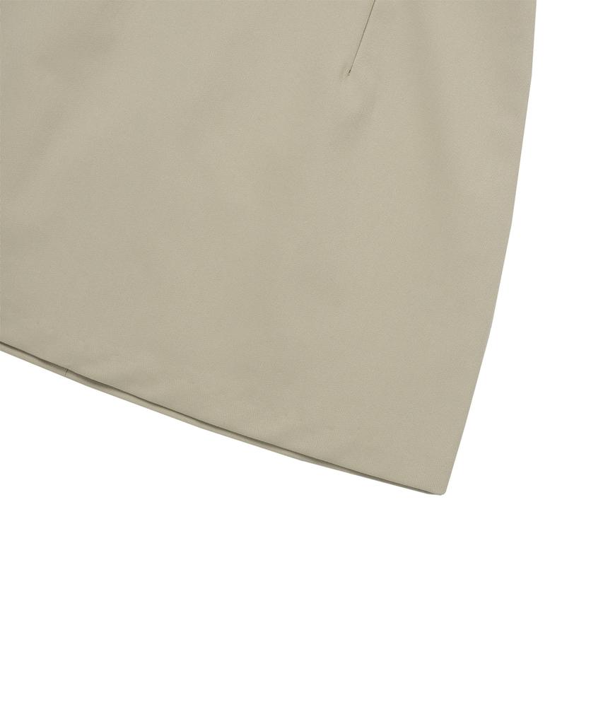 CNVS Pintuck Mini Skirt_Beige