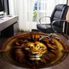 1pc Lion Head Ornament Chair Carpet for Office, Soft Comfortable Mat For Office, Living Room, Bedroom, Machine Washable Carpet Yy251112138