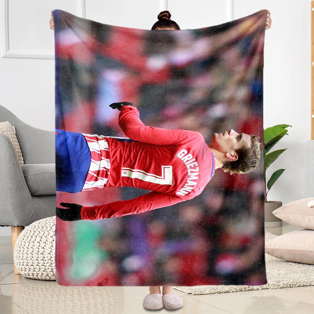 Atletico Madrid Player Blanket Ultra-Soft Suitable for Bedding Sofa Picnics for All Occasions Modern Gift for Travel Home Birthdays