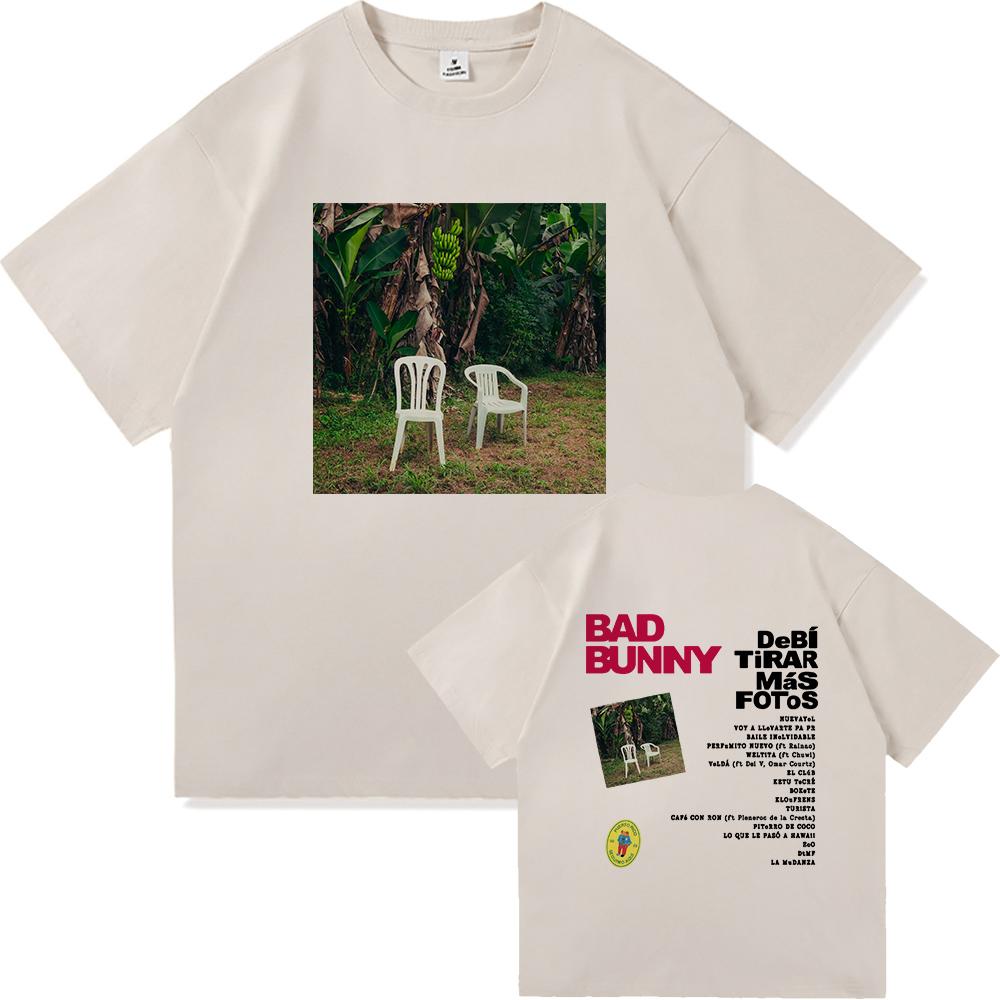 Bad Bunny DTMF World Tour 2026 Maglietta UomoDonna Abbigliamento Vintage Harajuku Vestiti di Alta Qualità Magliette in Puro Cotone per Fan Regalo