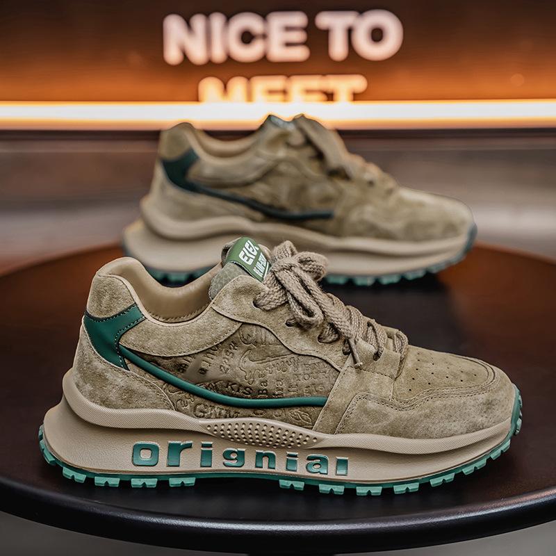 Forrest Gump Shoes Men's Fashion Retro Sports Trendy Shoes Men's Korean Version Platform Heightening Dad Shoes Summer Trend Men's Shoes