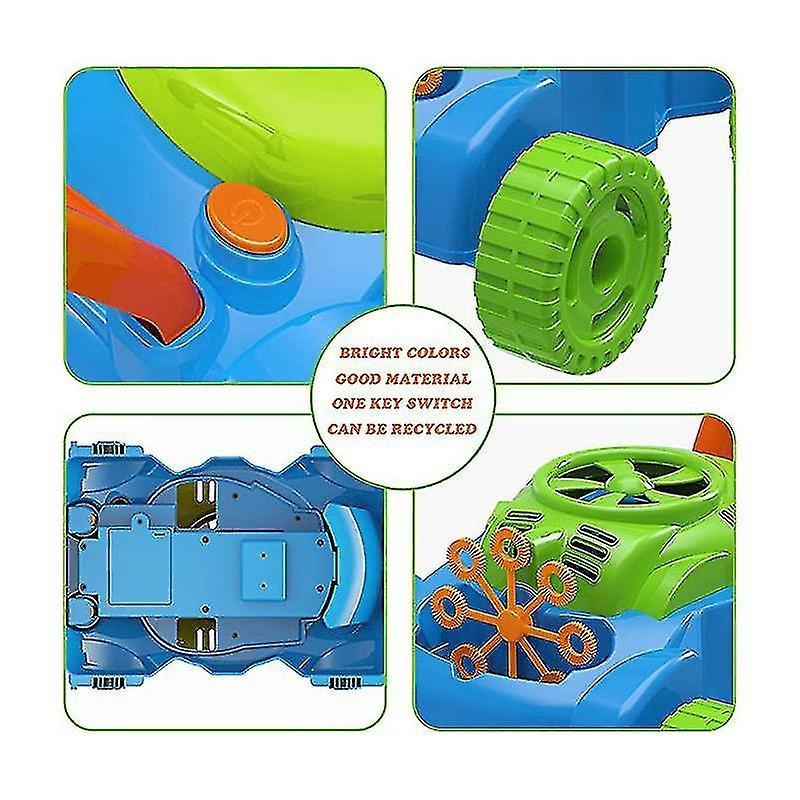 Bubble Lawn Mower Toy For Toddlers Electronic Bubble Mower For Kids Bubble Blower Machine Outdoor To