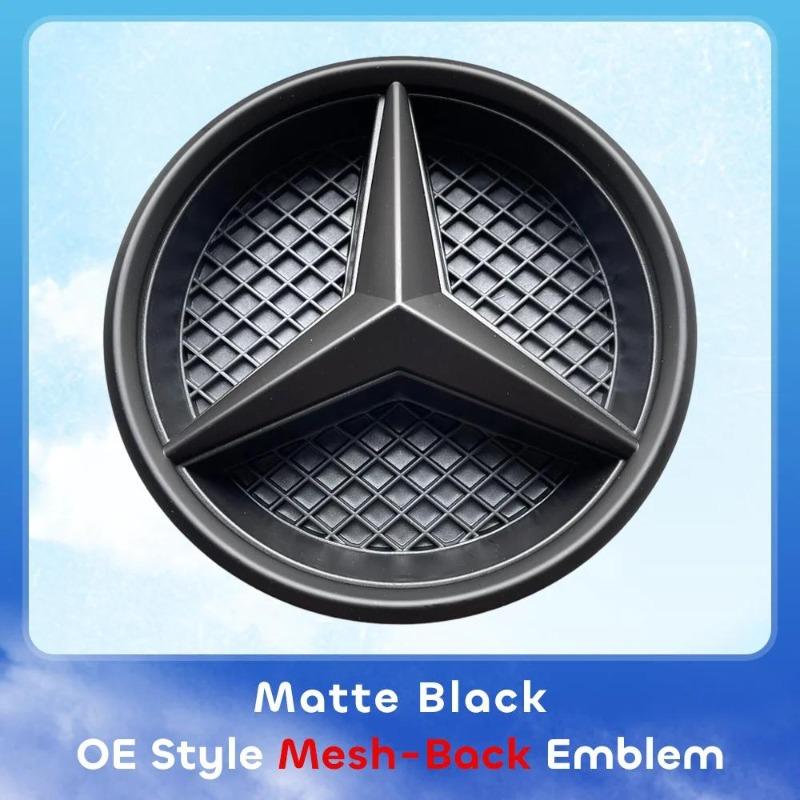 

Front Grille Star Logo OE Style Emblem Flat Surface Style Chrome Silver Matte Black For Mercedes Benz W251 R320 R350 R500 R550