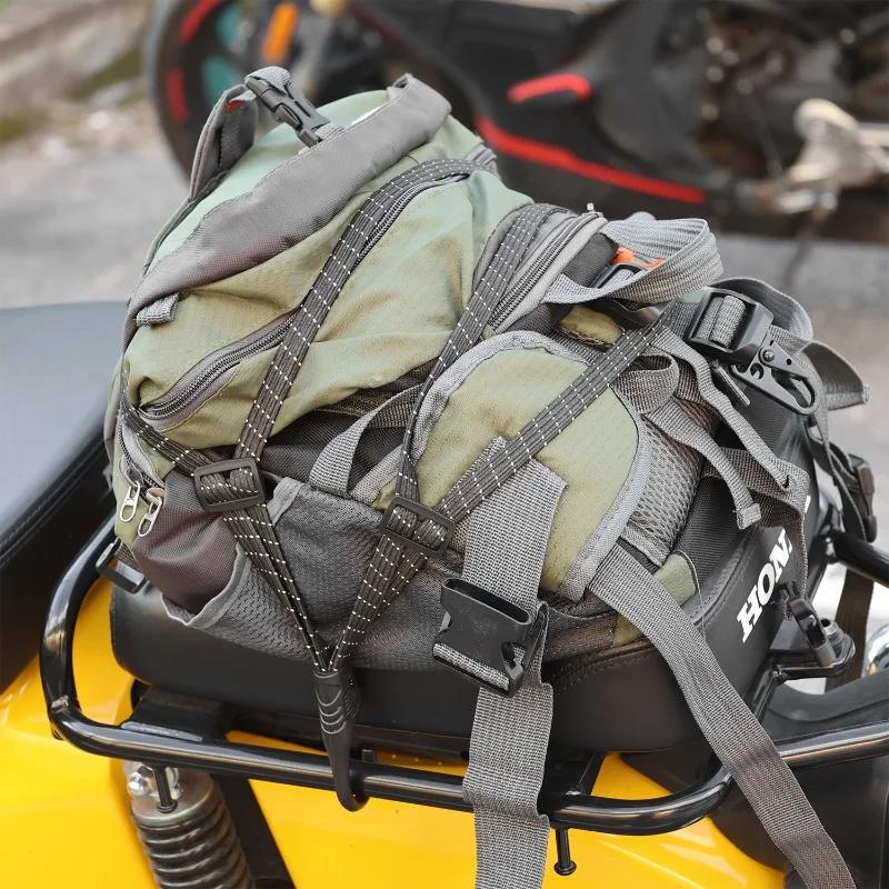 Luggage Retractable Elastic Rope Fixed Strap Luggage Reflective Multi-functional 60/90CM Motorcycle Helmet Straps Hook 60/90cm