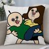 Cartoon BBANGBBANGs Diary Cushion Cover Cushion Covers Natural Linen Breathable Sofa Bedroom Decor Pillowcase