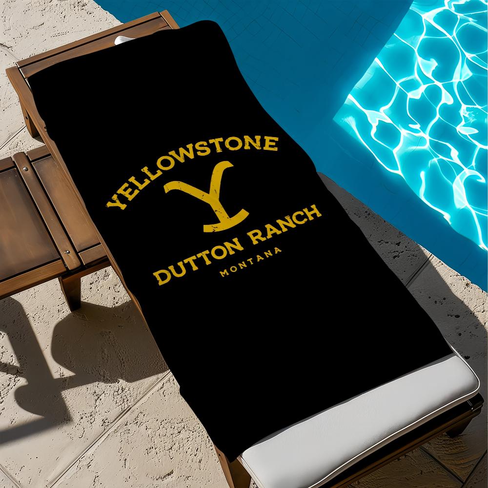 Y-yellow-stone mostra Asciugamano Spiaggia Asciugatura Rapida Morbido Asciugamani Piscina Regalo per Viaggio Palestra Doccia Campeggio sport