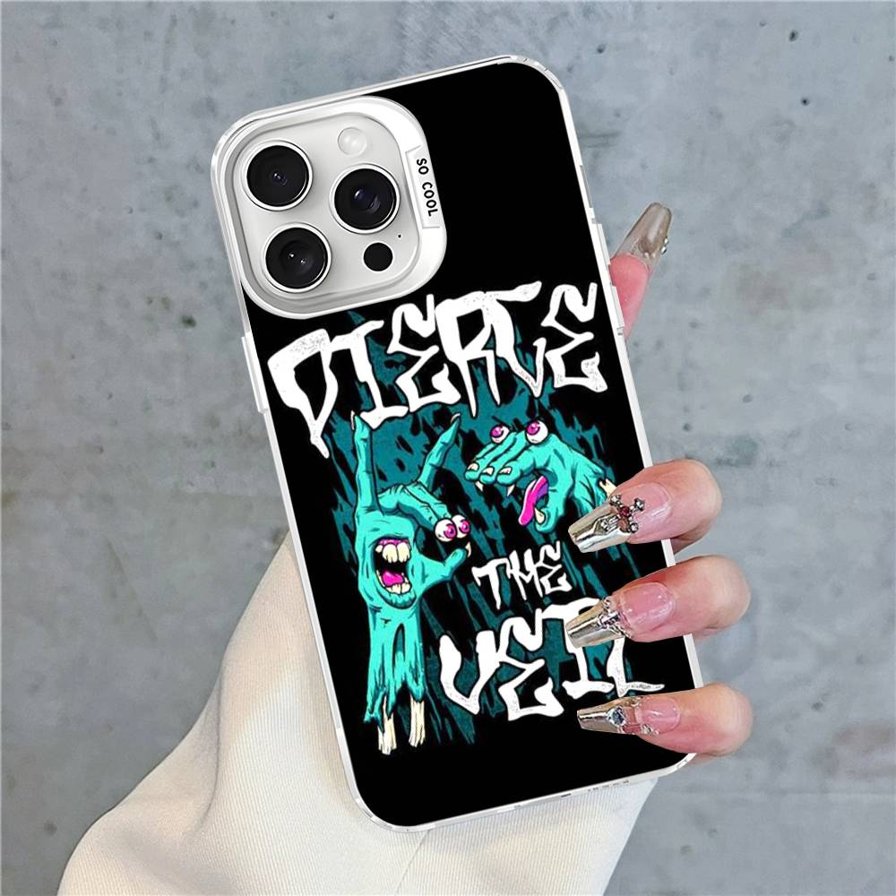 P-Pierce The Veil Band Phone Cases For iPhone 17 16e 15 14 13 12 11 Plus Pro Max ProMax Colorful Covers