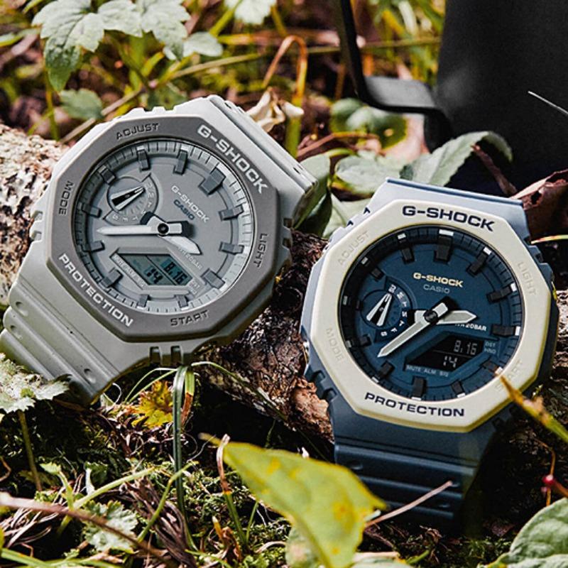 Casio G-SHOCK Men's Resin 200M Water Resistant Analog Shock Resistant Quartz Watch GA-2110ET-2A