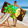 Rick and Morty Print Beach Towel, Large Soft Quick Dry Towel for Beach Camping Swimming