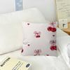 Art Pink Bow Cherry Lovely Kawaii  Cushion Cover  Polyester Sofa Cushions Decorative Throw Pillows Home Decoration Pillowcover