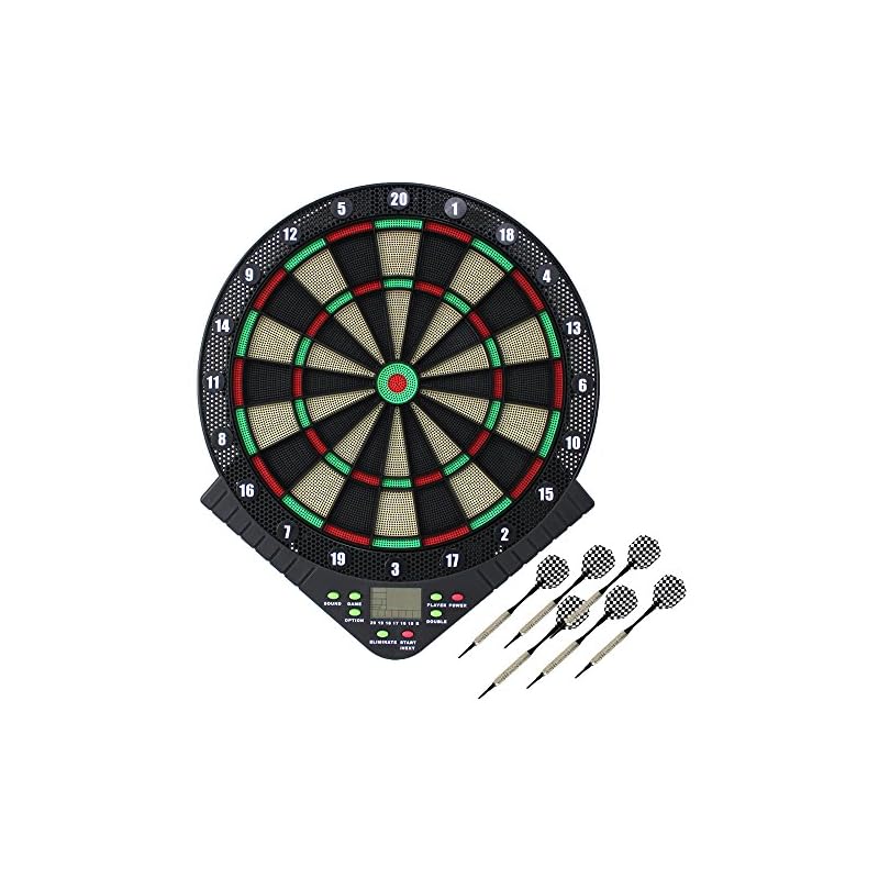 WEIMALL Electronic Dartboard Set - Home Use, Automatic Scoring, Voice Function, Game, Competition, Practice, Party, Prize, After-Party, Interior Decor