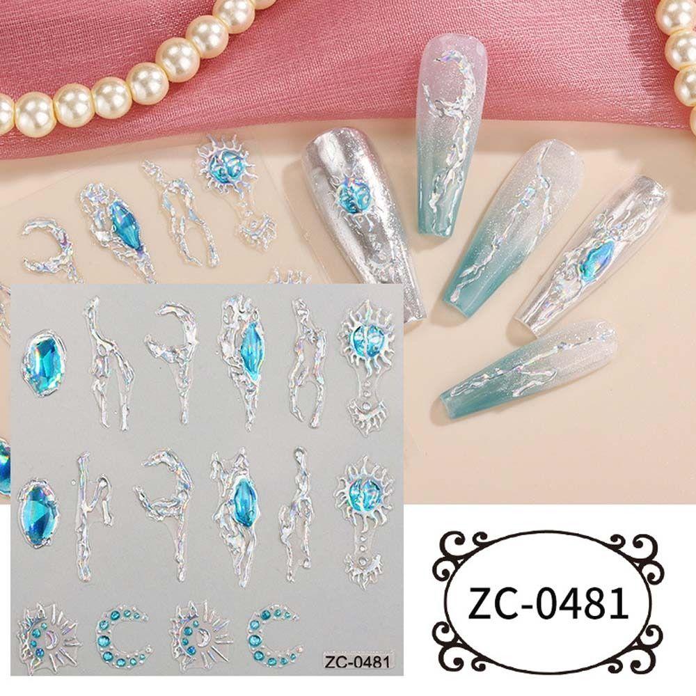 Accessories Panda Nail Decals Heart Nail Stickers Soft Adhesive Stickers Nail Art Decorations