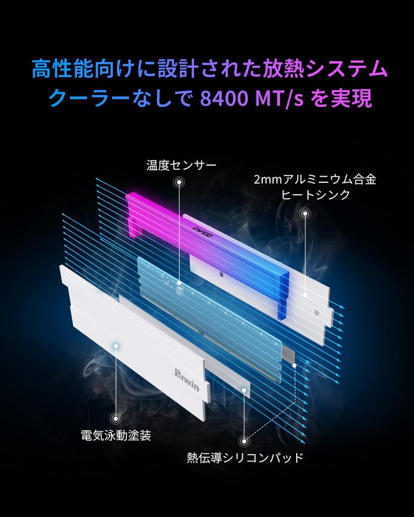 Biwin DW100 DDR5 Desktop PC Memory 32GB X CL30 RGB Lighting Intel XPM EXPO Compatible Memory Kit White 6000MT/s (PC5-48000) (16GB 2) 3.0/AMD