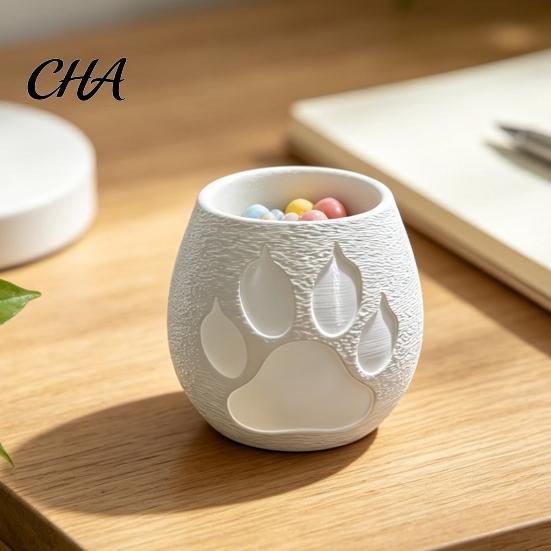 Tea Light Holder 3D Printed Dog Paw Candle Holder, Puppy Claw Tealight Animal Cup for Dining Table Centerpiece, Pet Lover Gifts Desktop