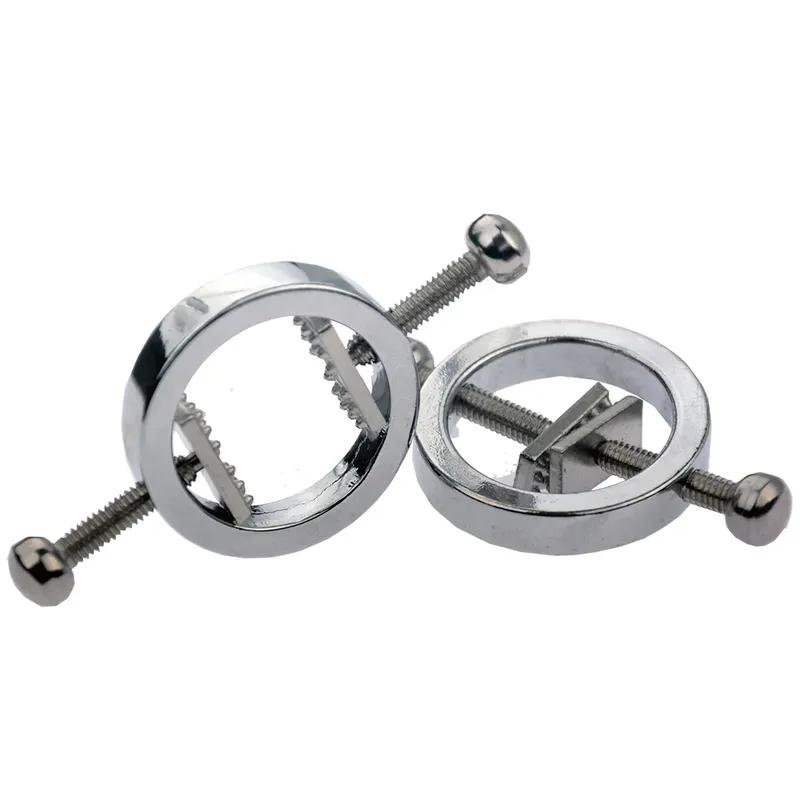 Stainless Steel Adjustable Nipple Clips Erotic Goods Nipple Stimulation Breast Bondage Restraint Bdsm Sex Toy for Woman