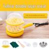 Multifunctional Mini Electric Frying Pan & Egg Steamer - Double Layer Breakfast Egg Cooker