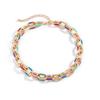 European and American Jewelry Geometric Simple Cold Style Cross Chain Necklace Women's Fashion Mixed Color