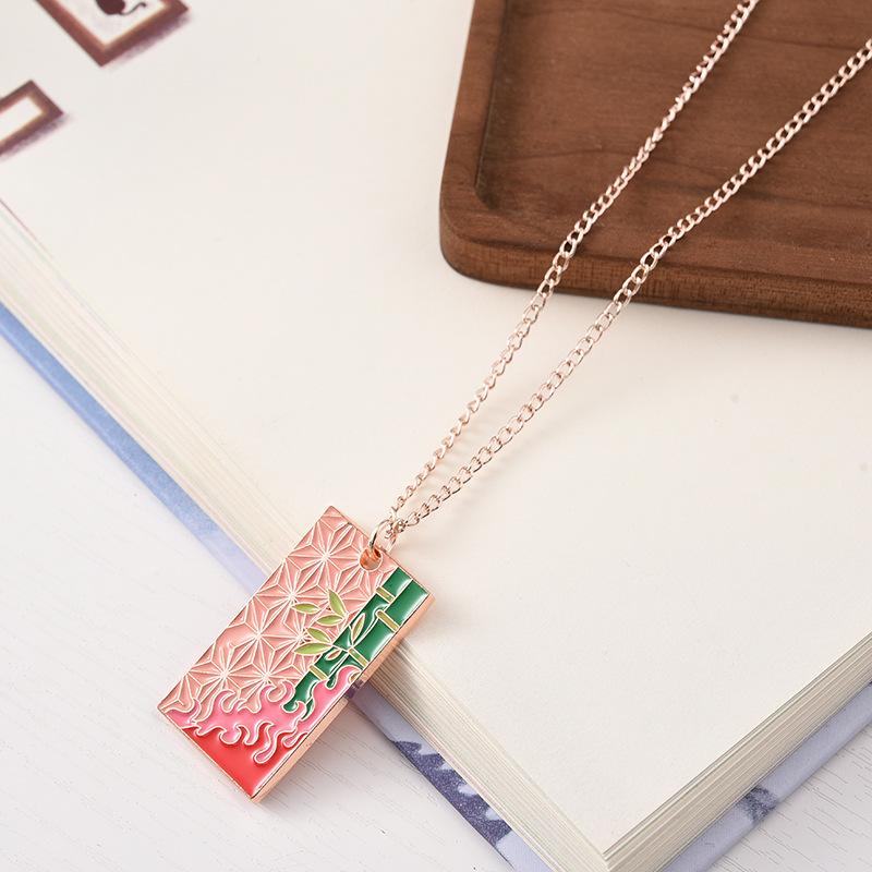 

Demon Slayer Necklace Kimetsu No Yaiba Anime Pendant Hashira Tanjiro Nezuko Zenitsu Metal Charm Jewelry Accessories Gift For