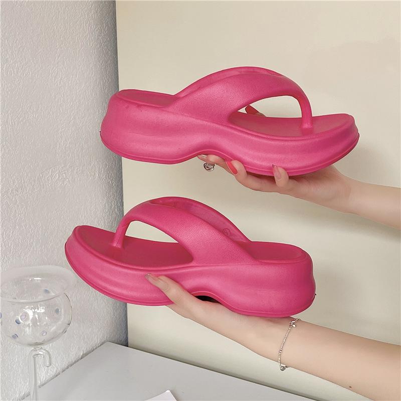 EVA Slippers Women's Home Platform 2025 New Stepping On Shit Flip-flops Outdoor Beach Shoes
