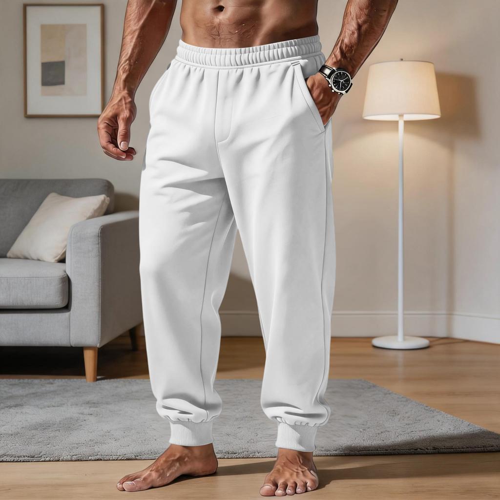 Herren Freizeithose mit lockerem Schnitt und elastischem Bund für täglichen Komfort