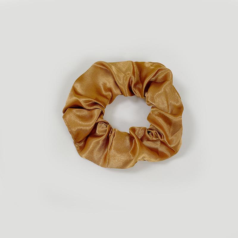 European-American Satin Pleated Hair Tie - French Minimalist Design