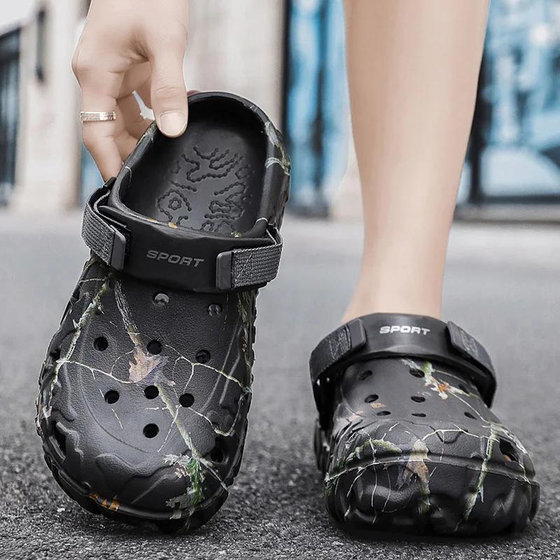 Summer Beach Slippers Men Men Summer Clogs for Men Outdoor Slide Sandals Man Garden Shoes Male Summer Clogs
