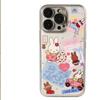 Miffy Black Skin Rabbit Cartoon Case for Apple iPhone 13 Pro, 14, 15, 16, 17 Pro Max XS - Transparent and Cute