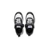 Li Ning Kids Round Toe Velcro Durable Shock Absorption Low Top Skate Shoes Kids Skate Shoes Black White YKNU022-1