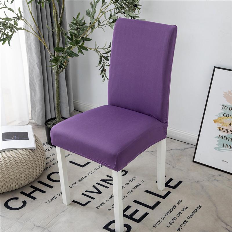 Grey Color Chair Covers Spandex Desk Seat Chair Covers Seat Protector Slipcovers For El Banquet Wedding Universal Size 1Pc