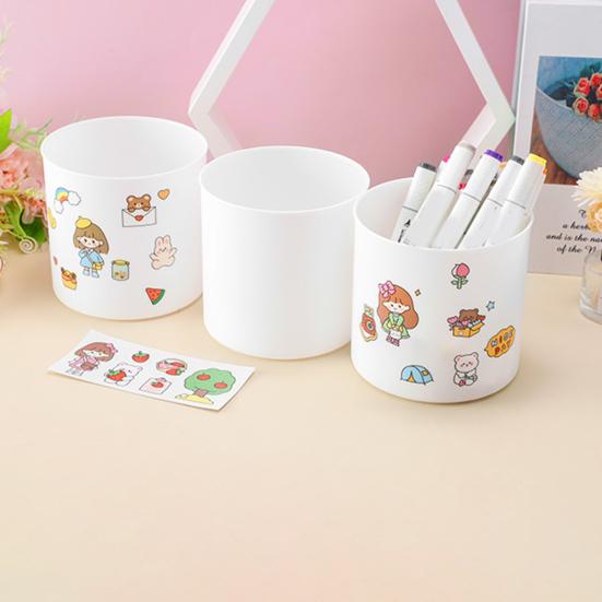 1 Set Desktop Waste Bin Strong Load-bearing Storage Uncovered Compact Stationery Pen Bucket Office Accessory